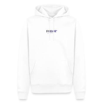 Suivez vos rêves - Conception de slogan motivant - Sweat à capuche Premium bio Homme - blanc - Devant - Nico (187cm)