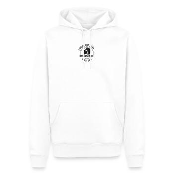Ich kann kein mechanisches CLM haben - Männer Premium Bio Hoodie - Weiß - Vorne - Nico (187cm)