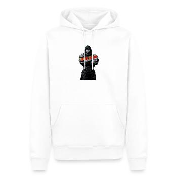 Starker Schatten Kein Schmerz Kein Gewinn - Männer Premium Bio Hoodie - Weiß - Vorne - Nico (187cm)