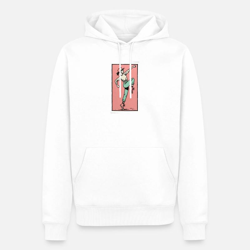 Danseuse #13 - Sweat à capuche Premium bio Homme - blanc