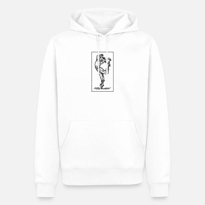 Danseuse #15 - Sweat à capuche Premium bio Homme - blanc