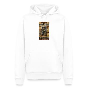 Berufskraftfahrer – die Welt kommt mit ihm an - Männer Premium Bio Hoodie - Weiß - Vorne - Nico (187cm)