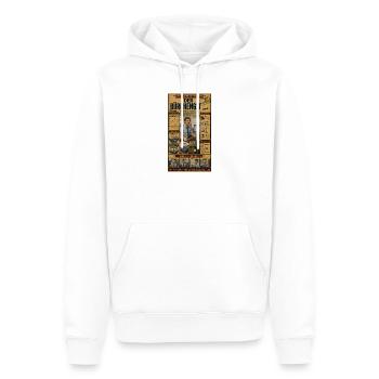 Der Bürohengst – zwischen Kaffee und Kalender - Männer Premium Bio Hoodie - Weiß - Vorne - Nico (187cm)