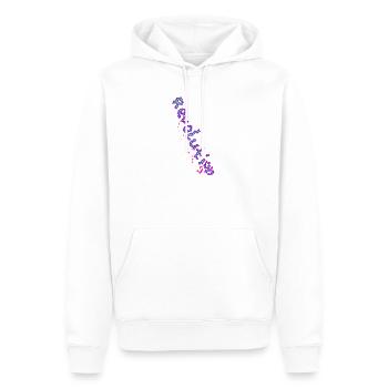 REVOLUTION (Special) - Men’s Premium Organic Hoodie - white - Front - Nico (187cm)