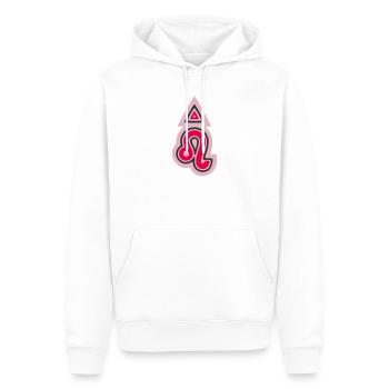Zodiac Tribal Leo and Fire - Men’s Premium Organic Hoodie - white - Front - Nico (187cm)
