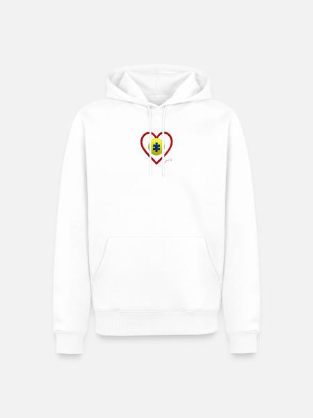 Autismus-Tennis - Männer Premium Bio Hoodie - Weiß