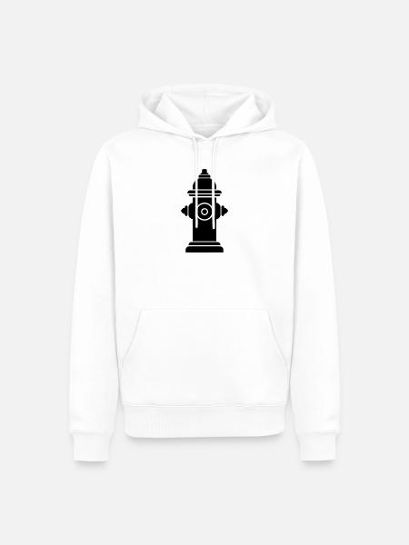 Hydrant - Männer Premium Bio Hoodie - Weiß