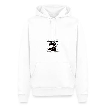 Je choisis le combat - Sweat à capuche Premium bio Homme - blanc - Devant - Nico (187cm)