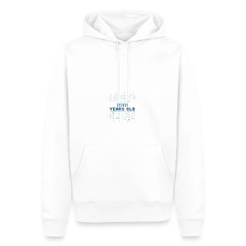 63. Geburtstag 63 Jahre alt Binärcode Coder - Männer Premium Bio Hoodie - Weiß - Vorne - Nico (187cm)