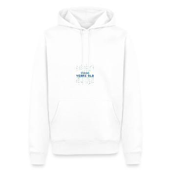 24th birthday 24 years old Binary Code Computer Science - Men’s Premium Organic Hoodie - white - Front - Nico (187cm)