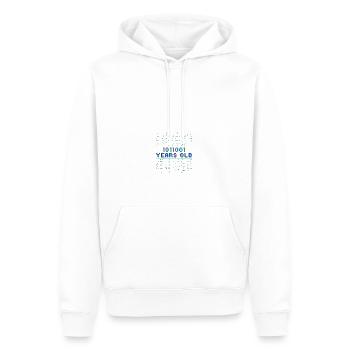 89. Geburtstag 89 Jahre alt Binärcode Coder - Männer Premium Bio Hoodie - Weiß - Vorne - Nico (187cm)