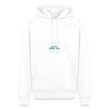33rd birthday 33 years old Binary Code Computer Science - Men’s Premium Organic Hoodie - white - Front - Nico (187cm)