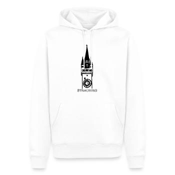 Stadtturm Straubing - Männer Premium Bio Hoodie - Weiß - Vorne - Nico (187cm)