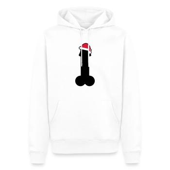 Merry dick christmas - Men’s Premium Organic Hoodie - white - Front - Nico (187cm)