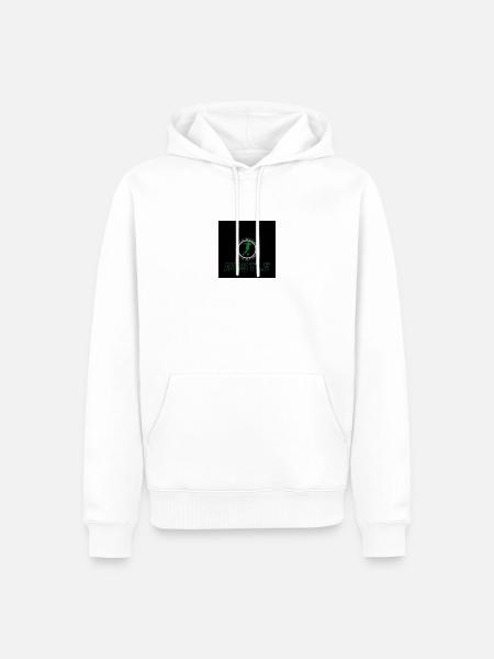 Hustle grün black - Männer Premium Bio Hoodie - Weiß