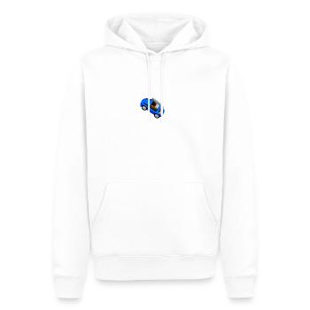 Voiture Véhicule Bleu - Sweat à capuche Premium bio Homme - blanc - Devant - Nico (187cm)