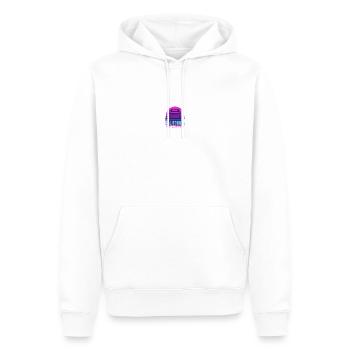 Los Santos - Sweat à capuche Premium bio Homme - blanc - Devant - Nico (187cm)