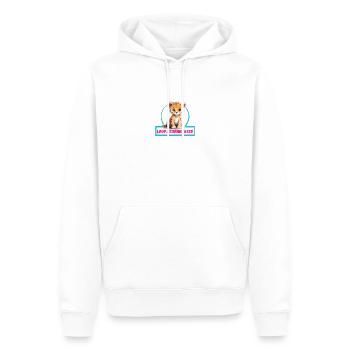 Classe Léopard Classe Animal Léopard - Sweat à capuche Premium bio Homme - blanc - Devant - Nico (187cm)