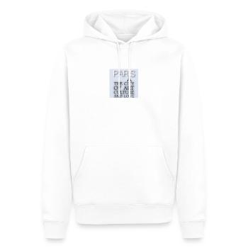 Paris - Männer Premium Bio Hoodie - Weiß - Vorne - Nico (187cm)