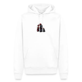 Ritter in Rüstung - Männer Premium Bio Hoodie - Weiß - Vorne - Nico (187cm)