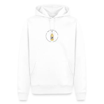 tout travail mérite sa bière - Sweat à capuche Premium bio Homme - blanc - Devant - Nico (187cm)