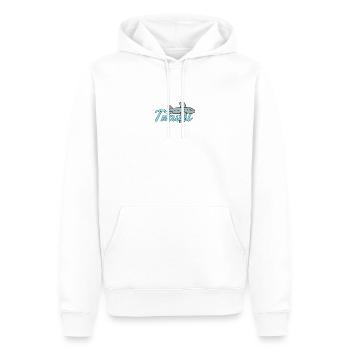 Voyage - Sweat à capuche Premium bio Homme - blanc - Devant - Nico (187cm)