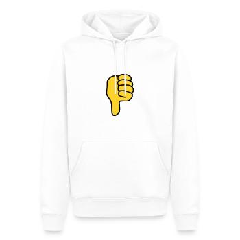 Emoji Thumbs Down Sketch Color - Men’s Premium Organic Hoodie - white - Front - Nico (187cm)