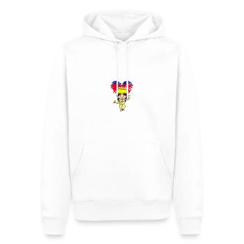 Cambodge Tradition Danse Khmer Apsara I Cadeau - Sweat à capuche Premium bio Homme - blanc - Devant - Nico (187cm)