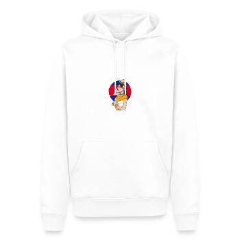 Cambodge Tradition Danse Khmer Apsara I Cadeau - Sweat à capuche Premium bio Homme - blanc - Devant - Nico (187cm)