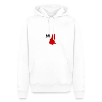 Chat du Nouvel An vietnamien 2023 I Cadeau - Sweat à capuche Premium bio Homme - blanc - Devant - Nico (187cm)