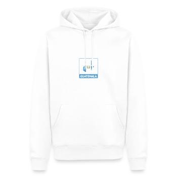 Guatemala drapeau guatémaltèque ADN I cadeau - Sweat à capuche Premium bio Homme - blanc - Devant - Nico (187cm)
