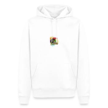 Ghana Ghanaer Flagge Frau Prinzessin I Geschenk - Männer Premium Bio Hoodie - Weiß - Vorne - Nico (187cm)