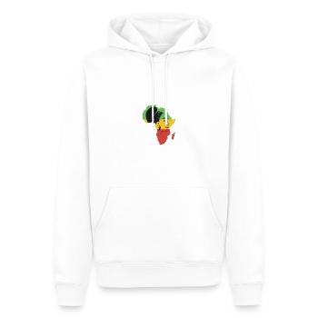 Ghana Ghanaer Flagge Frau Prinzessin I Geschenk - Männer Premium Bio Hoodie - Weiß - Vorne - Nico (187cm)