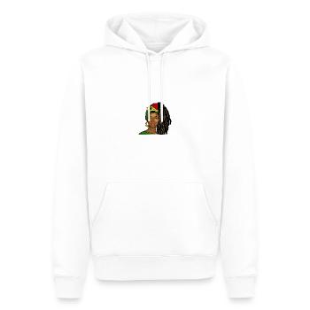 Ghana Ghanaer Flagge Frau Prinzessin I Geschenk - Männer Premium Bio Hoodie - Weiß - Vorne - Nico (187cm)