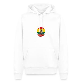 Ghana Ghanaer Flagge Junge Prinz Krone I Geschenk - Männer Premium Bio Hoodie - Weiß - Vorne - Nico (187cm)