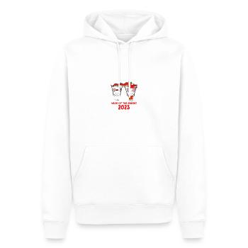 Chinesisches Neujahr Hase Asien 2023 I Geschenk - Männer Premium Bio Hoodie - Weiß - Vorne - Nico (187cm)