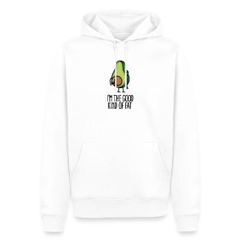 I'm the good kind of fat Avocado großer Hintern - Männer Premium Bio Hoodie - Weiß - Vorne - Nico (187cm)