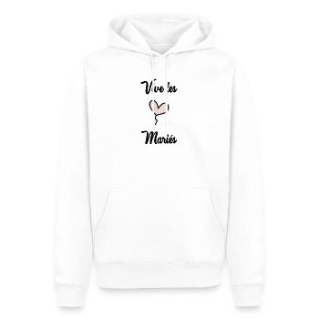 ICH HABE GERADE GEHEIRATET. Junggesellinnenabschied. VALENTINSTAG. PAAR - Männer Premium Bio Hoodie - Weiß - Vorne - Nico (187cm)