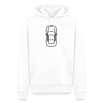Auto - Männer Premium Bio Hoodie - Weiß - Vorne - Nico (187cm)