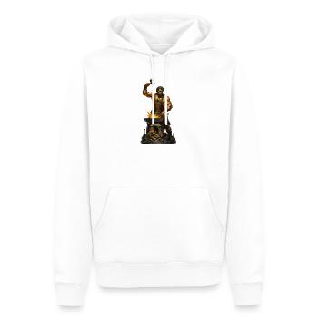 Fire Focus Blacksmithing - Men’s Premium Organic Hoodie - white - Front - Nico (187cm)