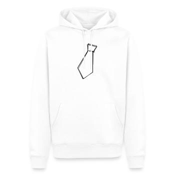 Krawatte handgezeichnet - Männer Premium Bio Hoodie - Weiß - Vorne - Nico (187cm)