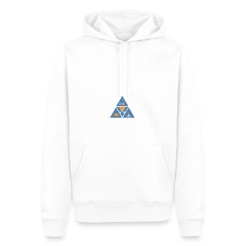 Camping in der Natur - Männer Premium Bio Hoodie - Weiß - Vorne - Nico (187cm)