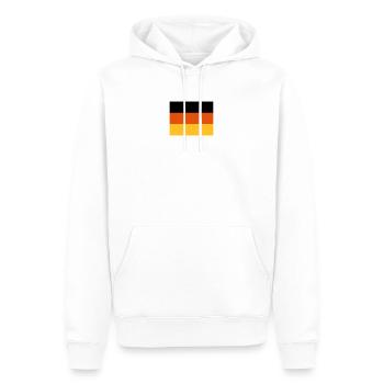 Germany flag flag Germany - Men’s Premium Organic Hoodie - white - Front - Nico (187cm)
