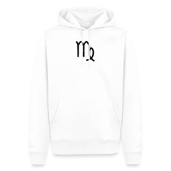 SYMBOLE VIERGE DANS L'HUILE - Sweat à capuche Premium bio Homme - blanc - Devant - Nico (187cm)