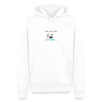 bouledogue français - Sweat à capuche Premium bio Homme - blanc - Devant - Nico (187cm)