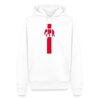 Afrikanischer Elefantenabwehrzoo - Männer Premium Bio Hoodie - Weiß - Vorne - Nico (187cm)