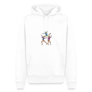 Gymnastik Motiv für Akrobaten und Turner - Männer Premium Bio Hoodie - Weiß - Vorne - Nico (187cm)