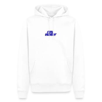 CIEL OUVERT - Sweat à capuche Premium bio Homme - blanc - Devant - Nico (187cm)