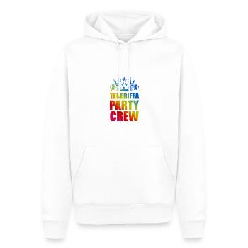 Dicton de l’équipe de la fête de Tenerife - Sweat à capuche Premium bio Homme - blanc - Devant - Nico (187cm)