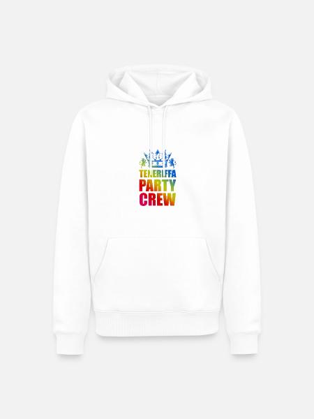 Teneriffa Party Crew Spruch - Männer Premium Bio Hoodie - Weiß